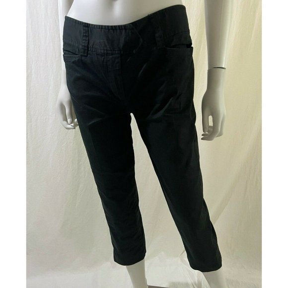 Authentic Dolce&Gabbana Women's Pant Capri Black MADE IN ITALY Size 30/44